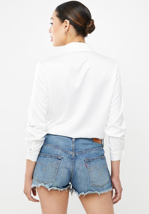 SISSY BOY - Fringe binge shirt - white