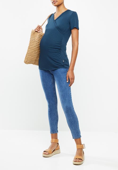 Cherry Melon - Wrap top - indigo