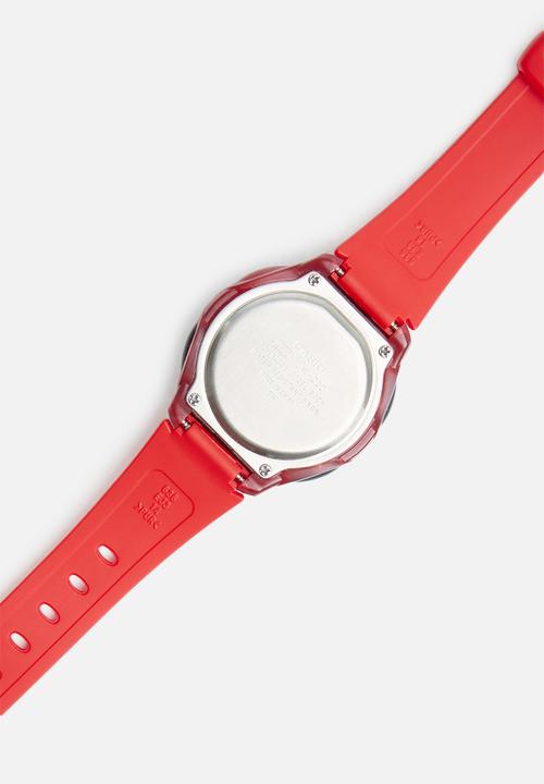 Casio - Kids 50m digital stop watch - red