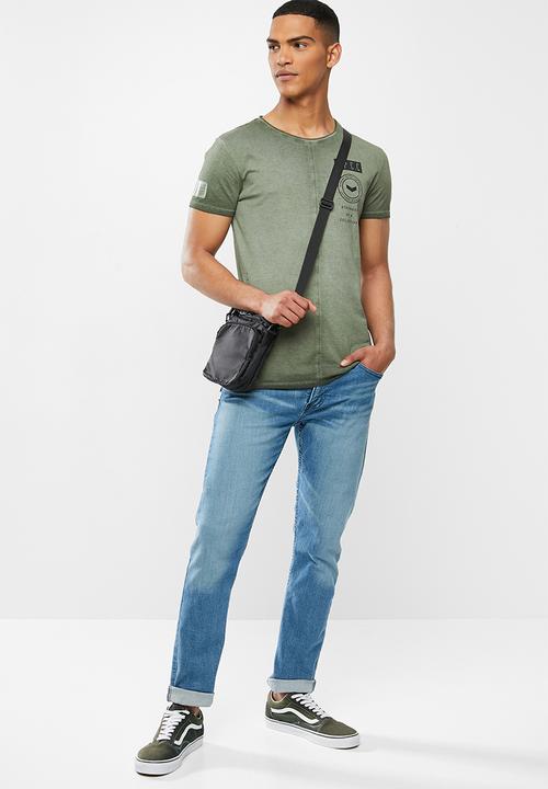 S.P.C.C - Keats premium stepped hem T-shirt - khaki 