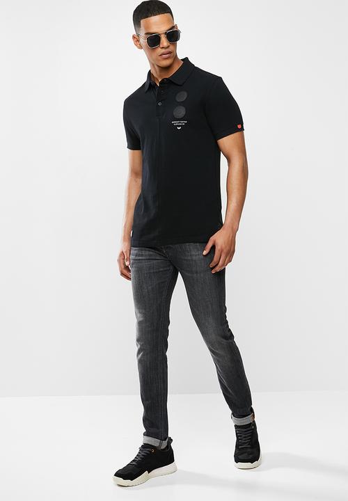 S.P.C.C - Saxon fashion golfer polo - black
