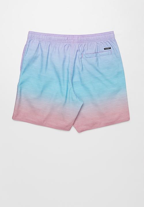 Billabong  - Boys sergio layback boardshort - blue & pink