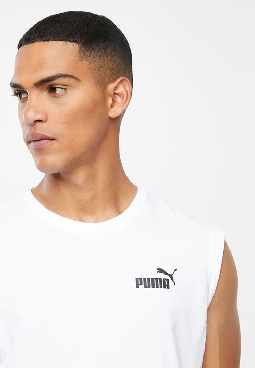 PUMA - Ess+ sleeveless shirt - white
