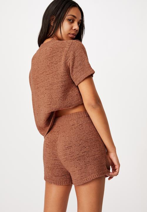 Cotton On - Summer lounge short - terracotta