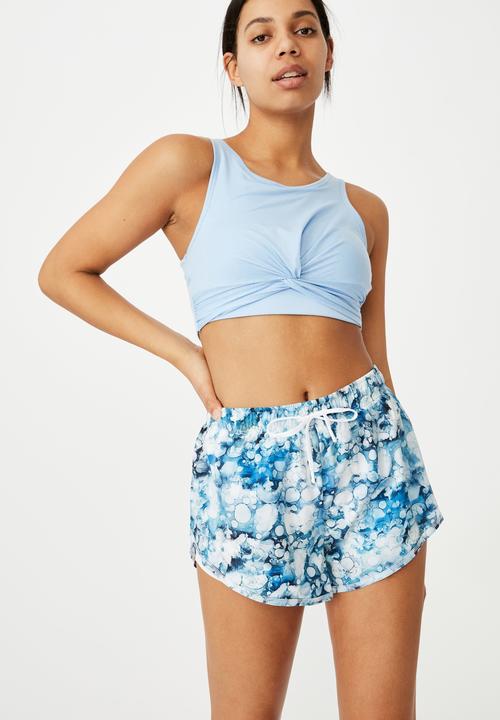 Cotton On - Move jogger short - inky bubbles blue