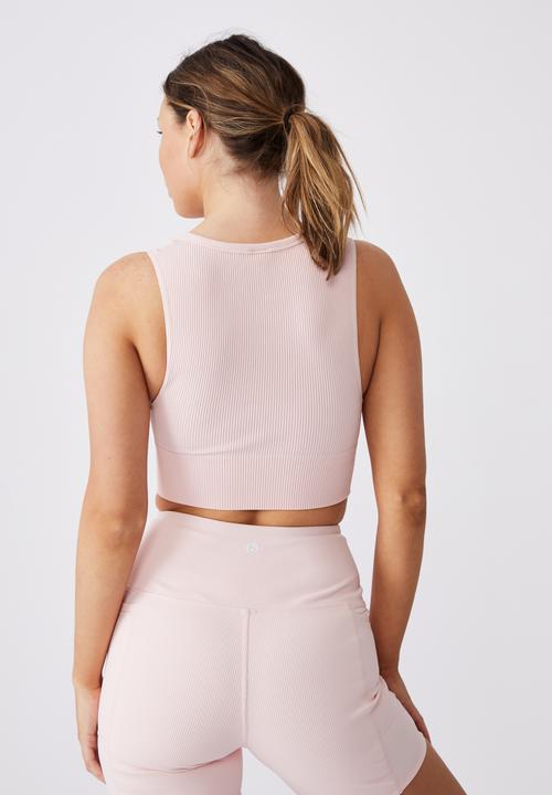 Cotton On - Lifestyle seamless longline vestlette - pink sherbet