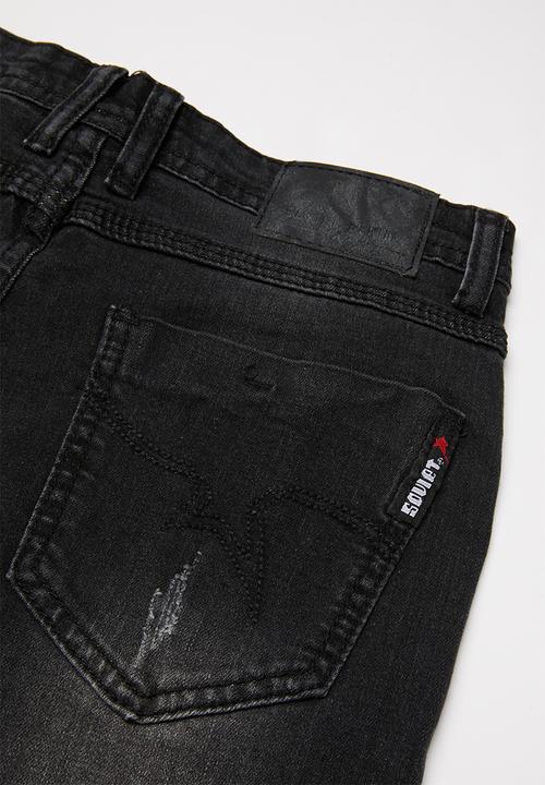 SOVIET - Boys denim short - black