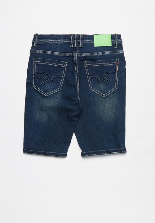 SOVIET - Boys denim short - blue