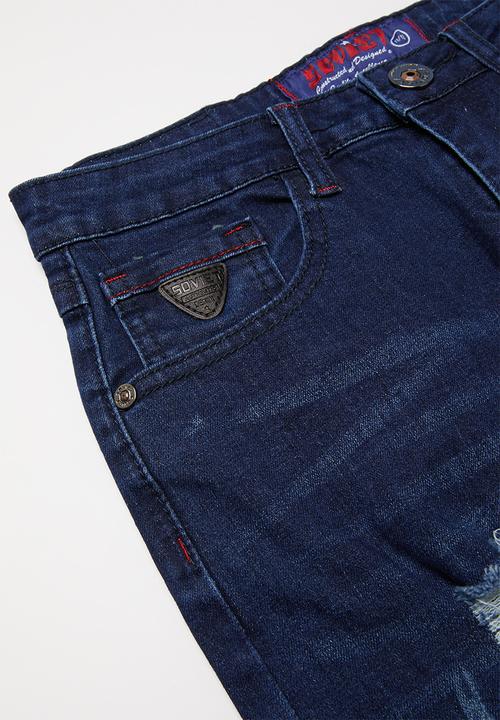 SOVIET - Boys don denim short - blue