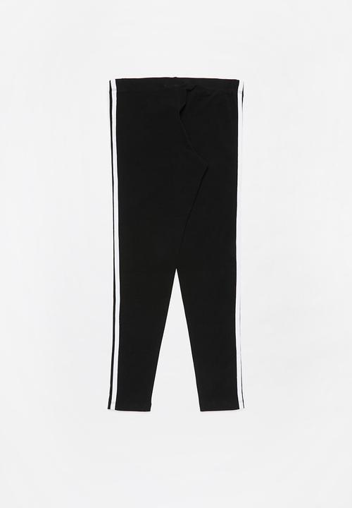 adidas Originals - 3 Stripes leggings - black & white 
