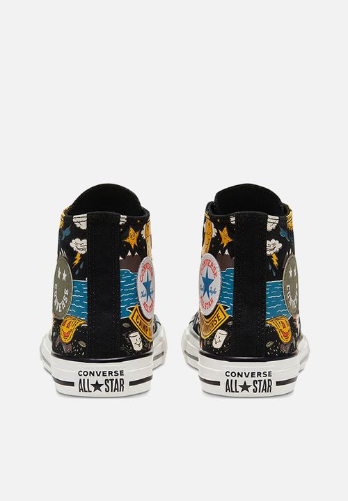 Converse - Ctas camp converse hi b - black/bold mandarin