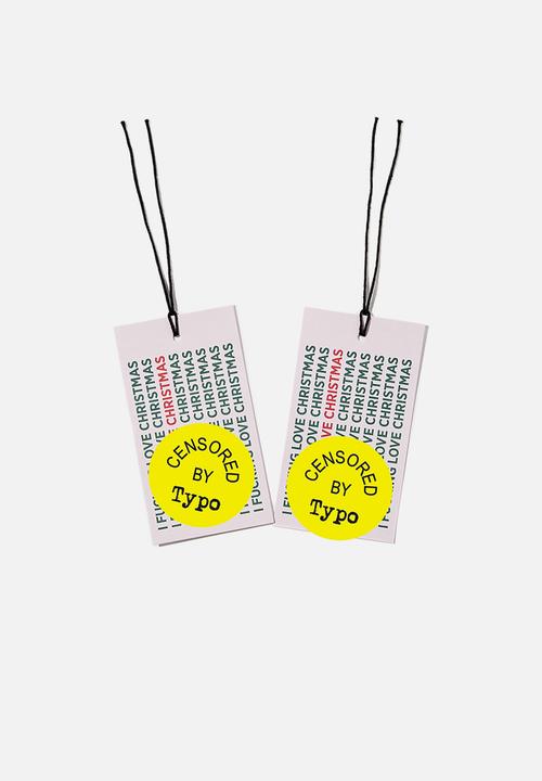 Typo - Jumbo gift tag pack - i f*cking love christmas!!