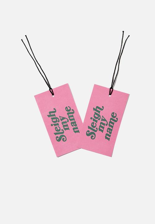 Typo - Jumbo gift tag pack - sleigh my name