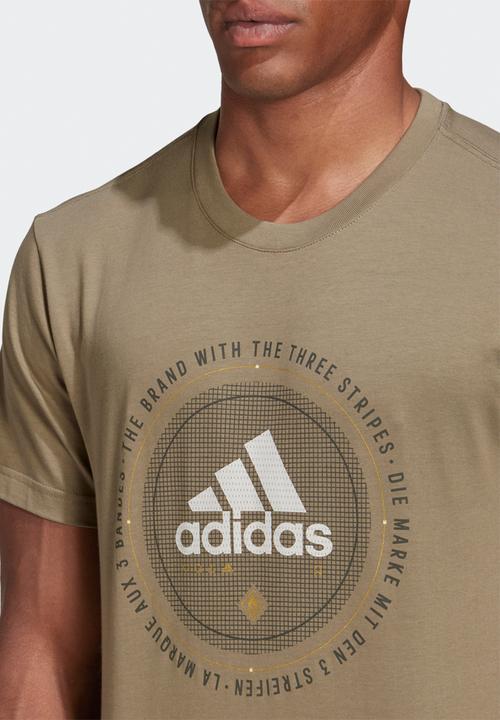 adidas Performance - Universal embl tee - cargo