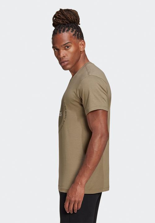 adidas Performance - Universal embl tee - cargo