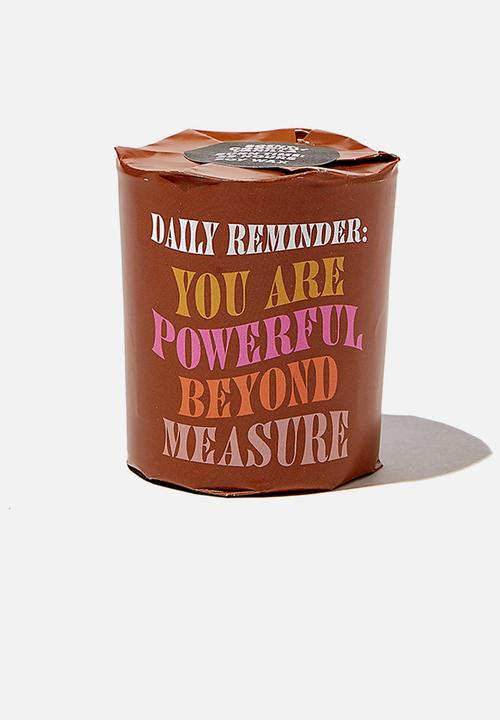 Typo - Talk to me candle small - daily reminder