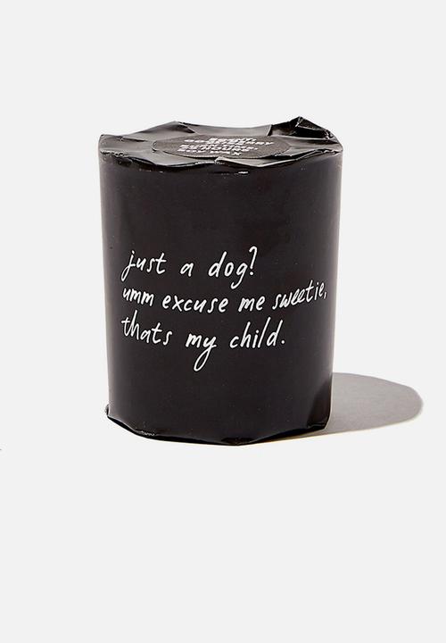 Typo - Talk to me candle small - just a dog