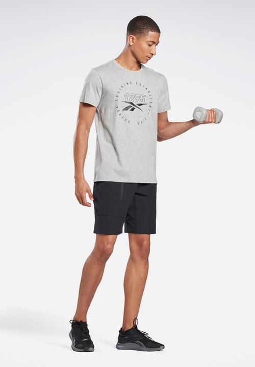 Reebok - Training speedwick short sleeve tee - medium grey heather