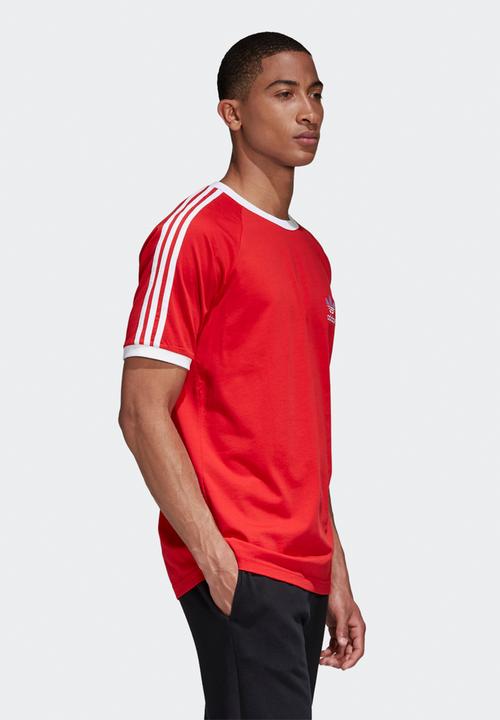 adidas Originals - Cali short sleeve tee - scarlet