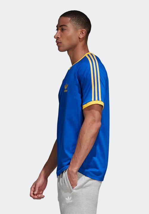 adidas Originals - Cali short sleeve tee - team royal blue & active gold
