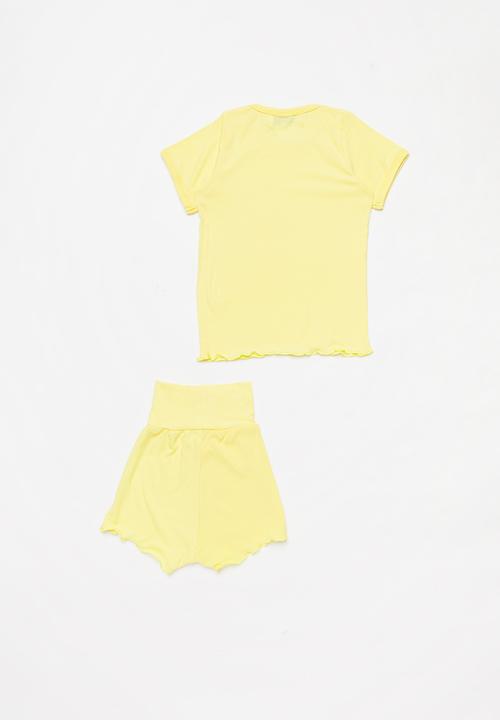 Baby Star - Unisex 2 piece set - yellow