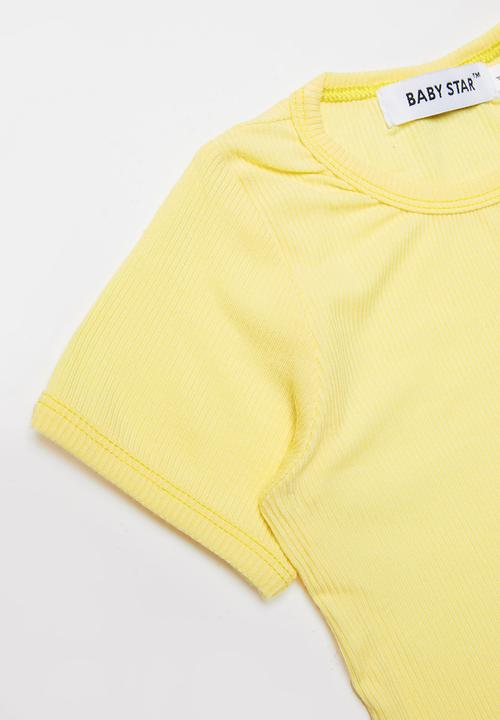Baby Star - Unisex 2 piece set - yellow