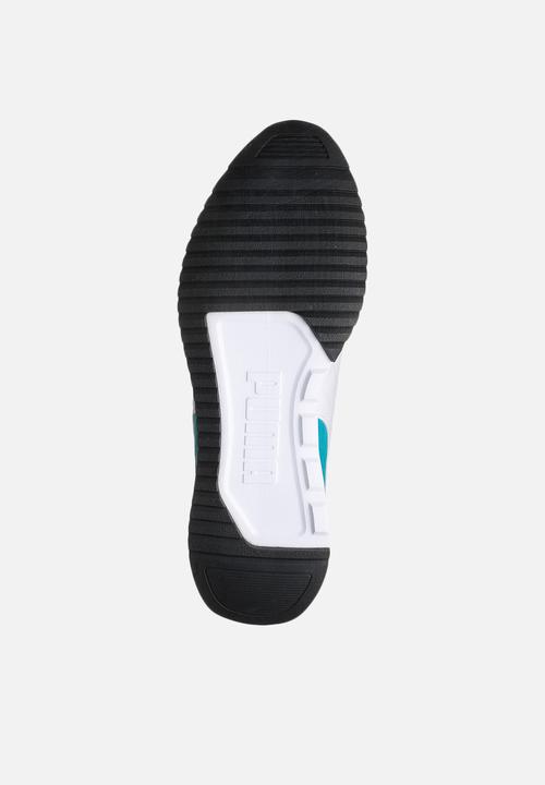 PUMA - Puma R78 neon - puma black / aruba blue