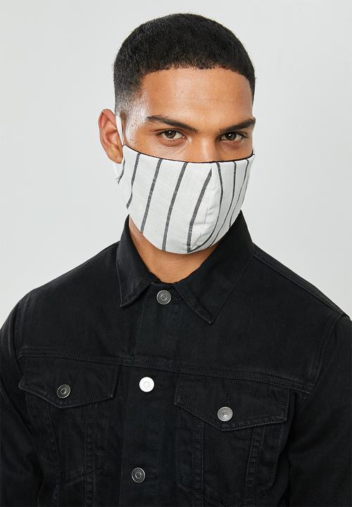 Superbalist - Reversible 2 pack mask - white & black 