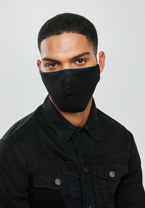 Superbalist - Reversible 2 pack mask - white & black 