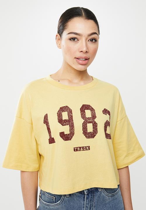 Cotton On - Chopped boyfriend tee - golden sun