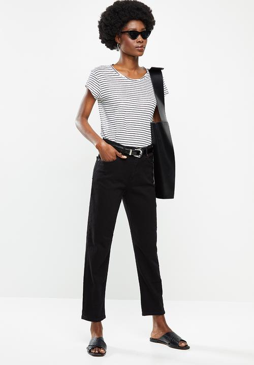 MANGO - Lisinno T-shirt - neutral & navy 