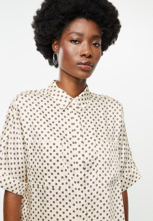 MANGO - Keil shirt - neutral 