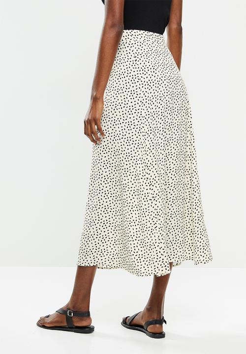 MANGO - Skirt bombay - neutral & black