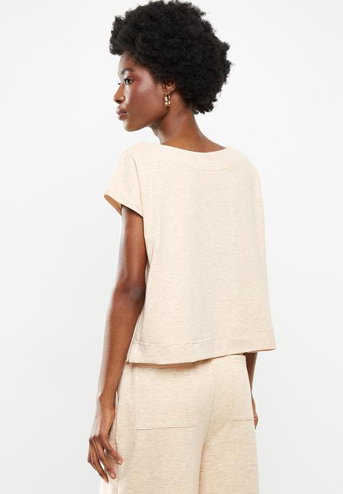 Me&B - Boatneck shell top - neutral