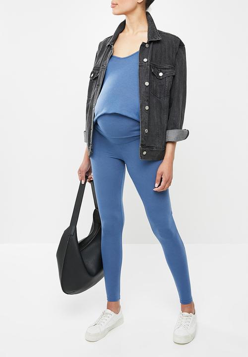 Superbalist - 2 Pack fold over leggings - black & blue