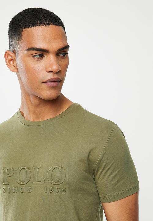 POLO - Owen debossed crew neck tee - fatigue