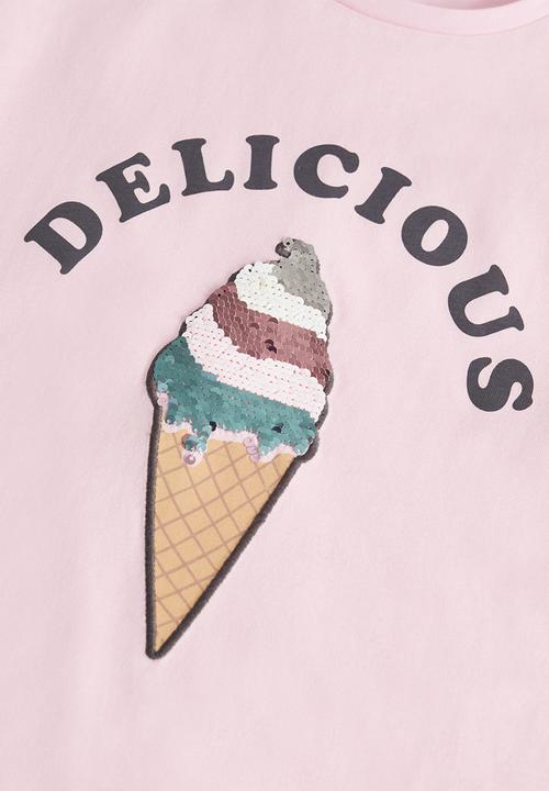 MANGO - Yummy short sleeve tee - pastel pink