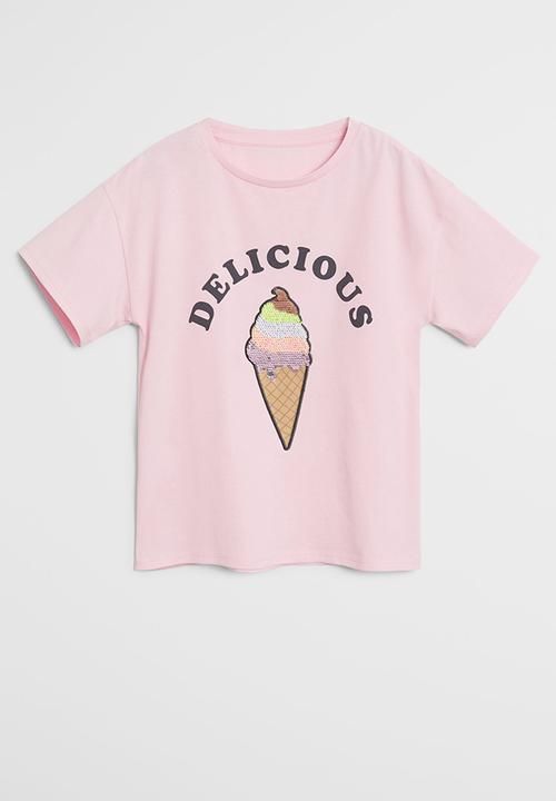 MANGO - Yummy short sleeve tee - pastel pink