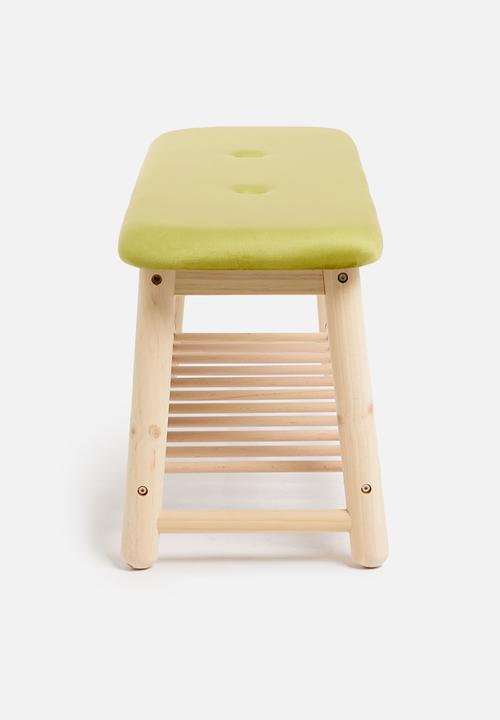 Sixth Floor - Scandi bench - chartreusse