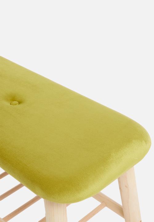 Sixth Floor - Scandi bench - chartreusse