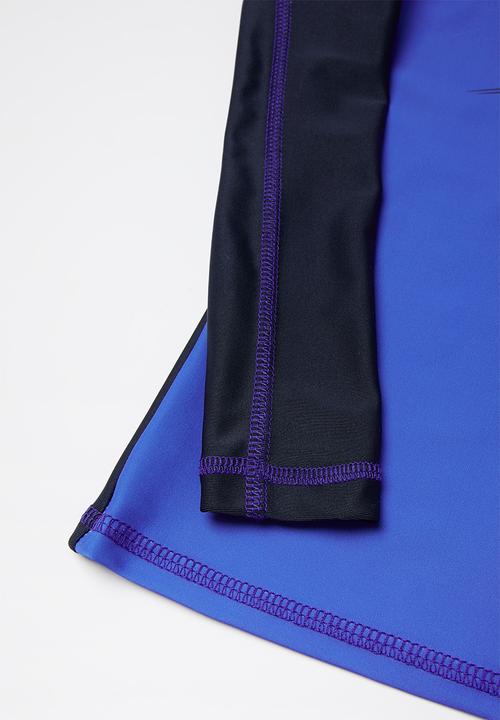 Pop Candy - Boys long sleeve rashvest - blue & black