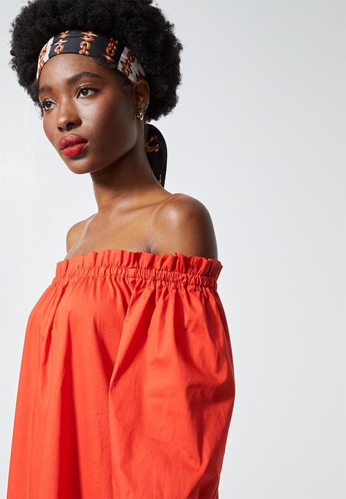 Superbalist - Off the shoulder maxi dress - orange