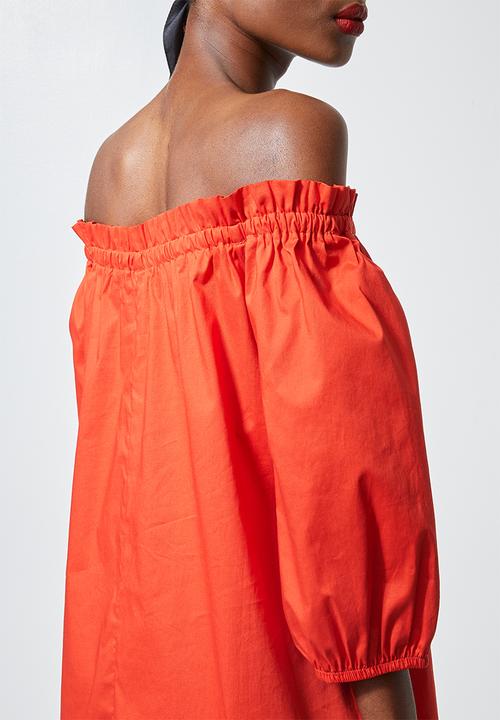 Superbalist - Off the shoulder maxi dress - orange