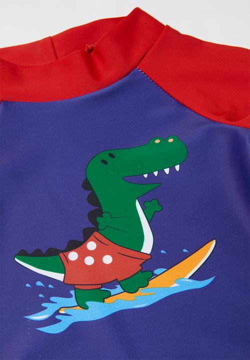 Pop Candy - Baby boys rashvest - red & purple