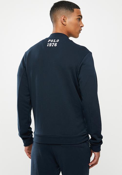 POLO - Sport roland zip thru sweat - navy