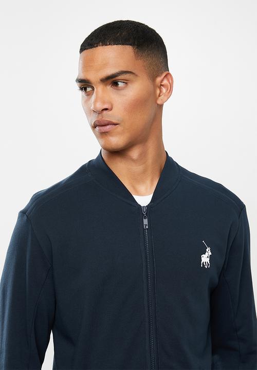 POLO - Sport roland zip thru sweat - navy