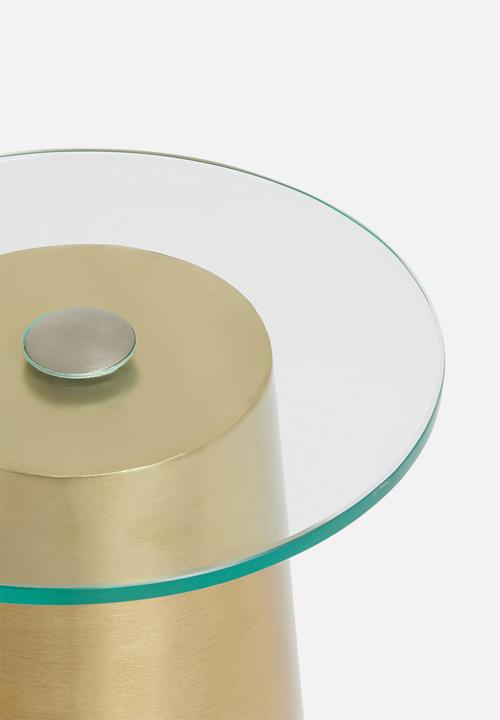 Sixth Floor - Clara side table - metallic