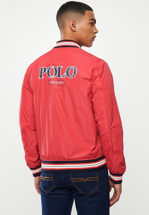 POLO - Alexa nylon baseball jacket - red