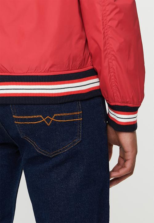 POLO - Alexa nylon baseball jacket - red