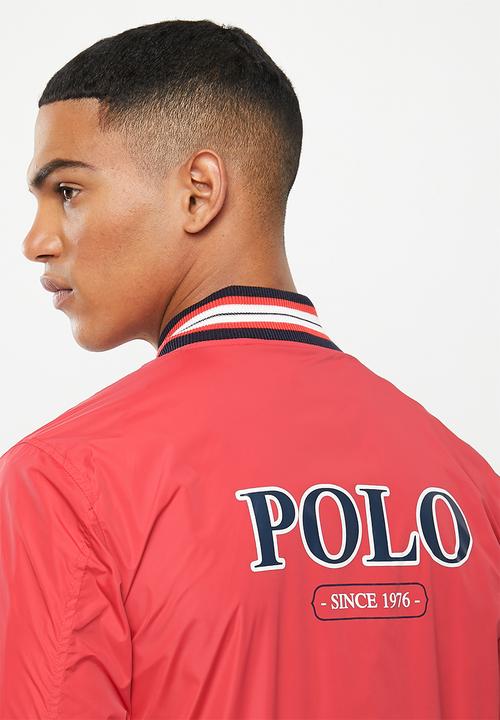 POLO - Alexa nylon baseball jacket - red